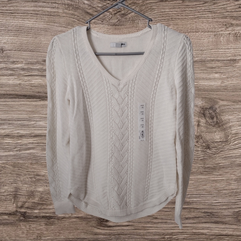 Sonoma NWT Ivory Knit Sweater Size XS